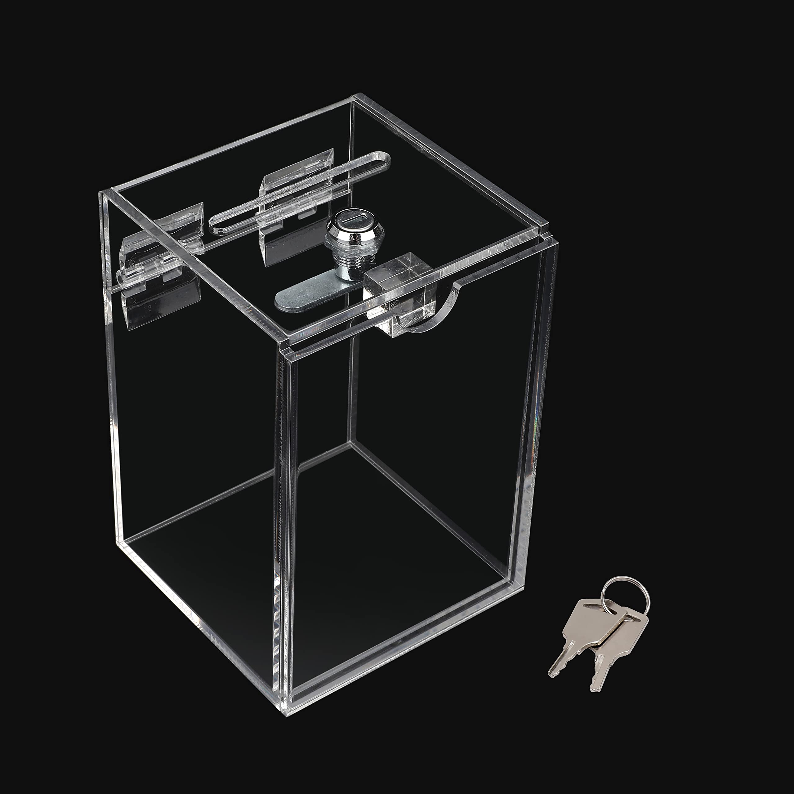 Amazon.co.jp: イーウーサプライ L型開閉アクション 鍵付き 貯金